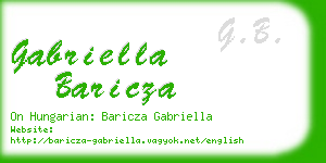 gabriella baricza business card